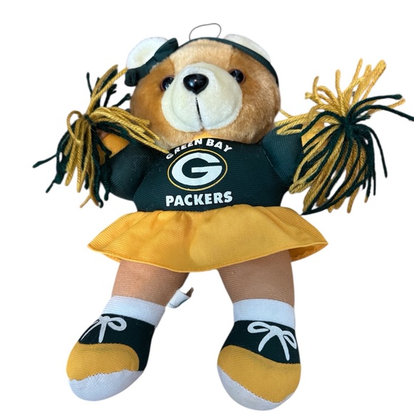 NFL Other - NFL Green Bay Packers ✨ VINTAGE 1999 Cheerleader Bear Plush excellent condition